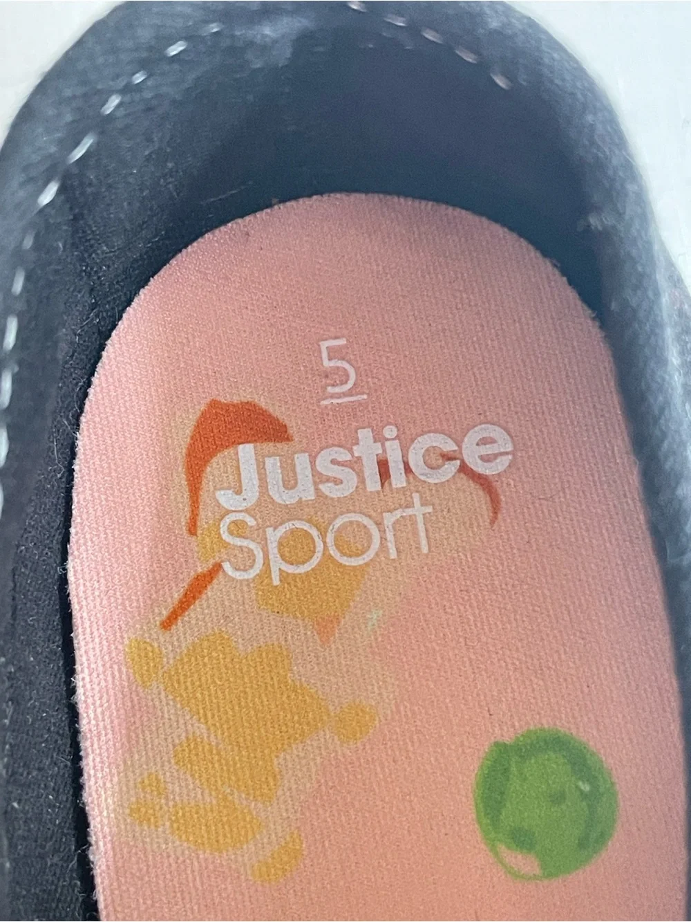 Justice Big Girls Mary Jane Casual Sneakers Size 5